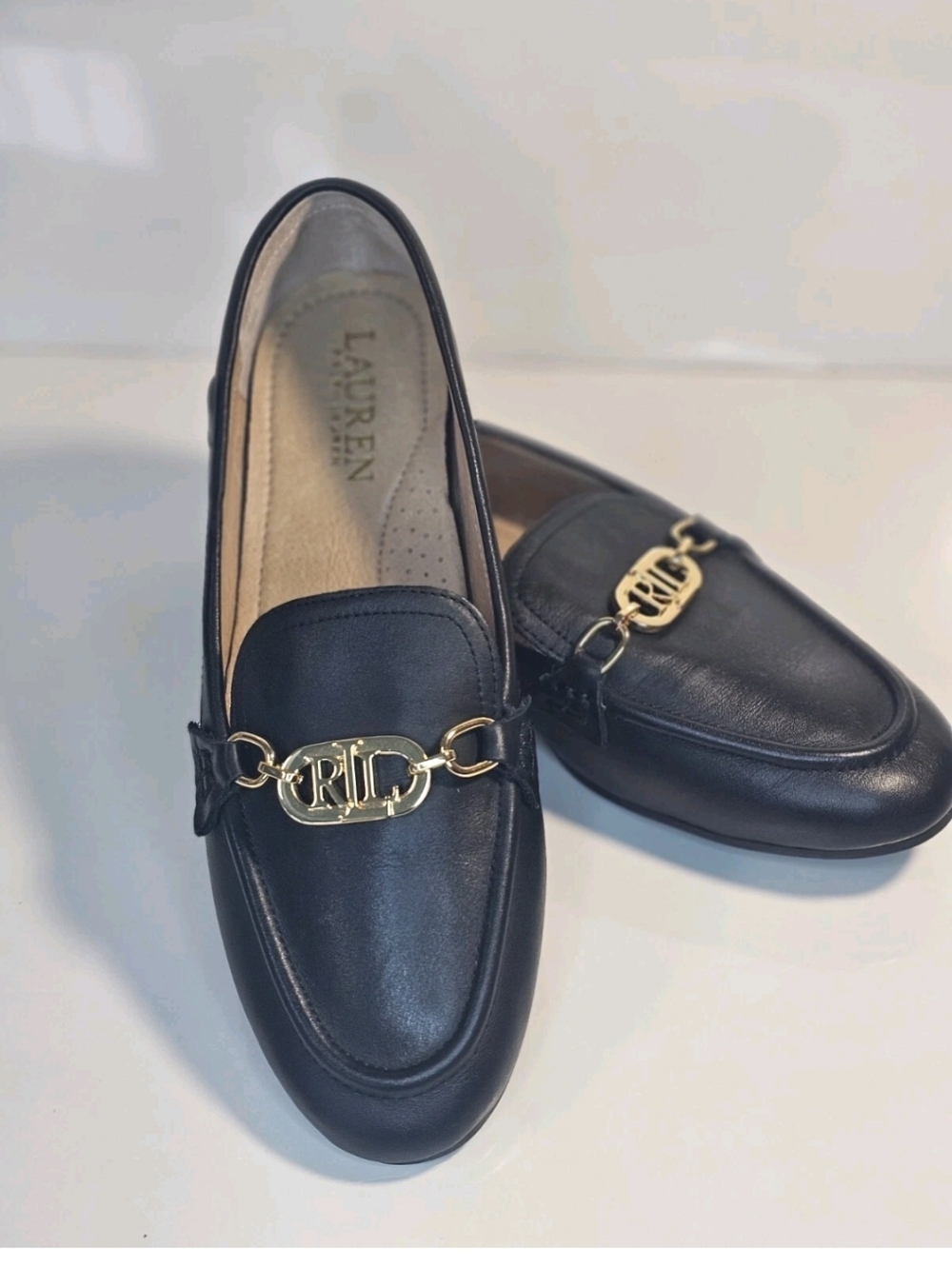 Lauren Ralph Lauren Black and White Shoe Box with Logo